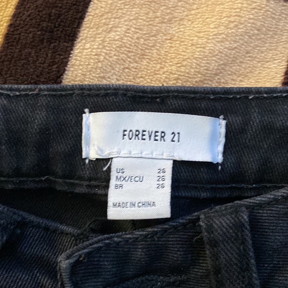 Forever 21 Black Mom Jeans - Picture 3 of 3